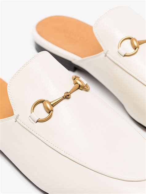 gucci mule white flower|Gucci princetown mules on sale.